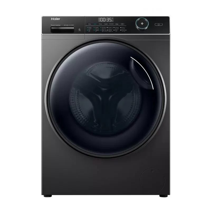 غساله هاير فول اتوماتيك 9 ك انفرتر 1400 لفه فالدقيقه بالبخار غامق واى فاى HW90-B14959S8TU1