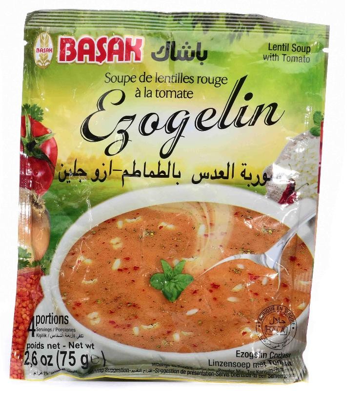 باساك شوربه الازجولين بالعدس و الطماطم